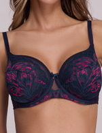 Бюстгальтер полупоролон Ava SENSATION 2182 PU navy blue
