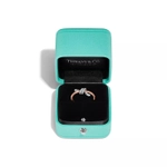 Кольцо из розового золота и платины с бриллиантами, Tiffany 💠 Knot