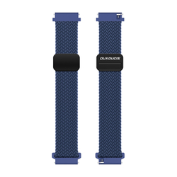 Эластичный ремешок синего цвета (Storm Blue) от Dux Ducis для смарт часов Samsung Galaxy Watch 45 и 46мм (размер крепления 22мм), серия Strap (Mixture Pro Series)