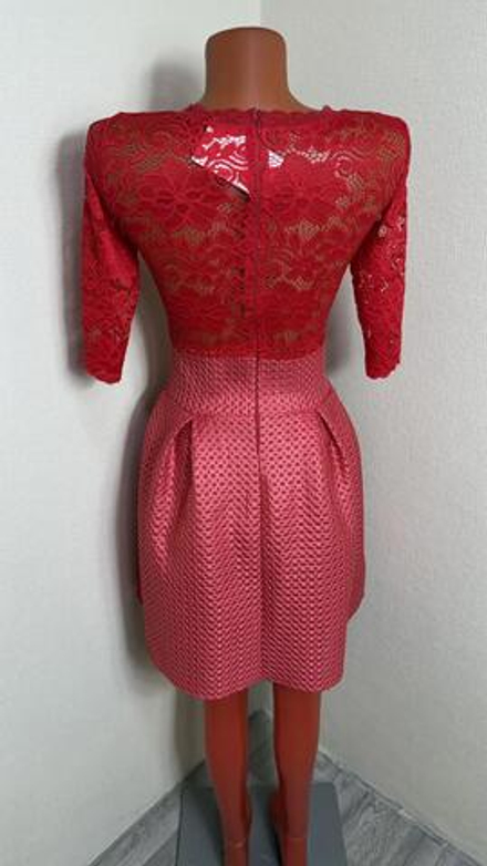 Женское платье MODNICY, красное, кружевное, размер 40 