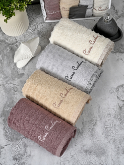 HAV00178 Набор полотенец для лица PIERRE CARDIN HOME из 4пр WAVE 50х90