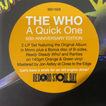 The Who / A Quick One (Limited Edition)(Coloured Vinyl)(2LP)