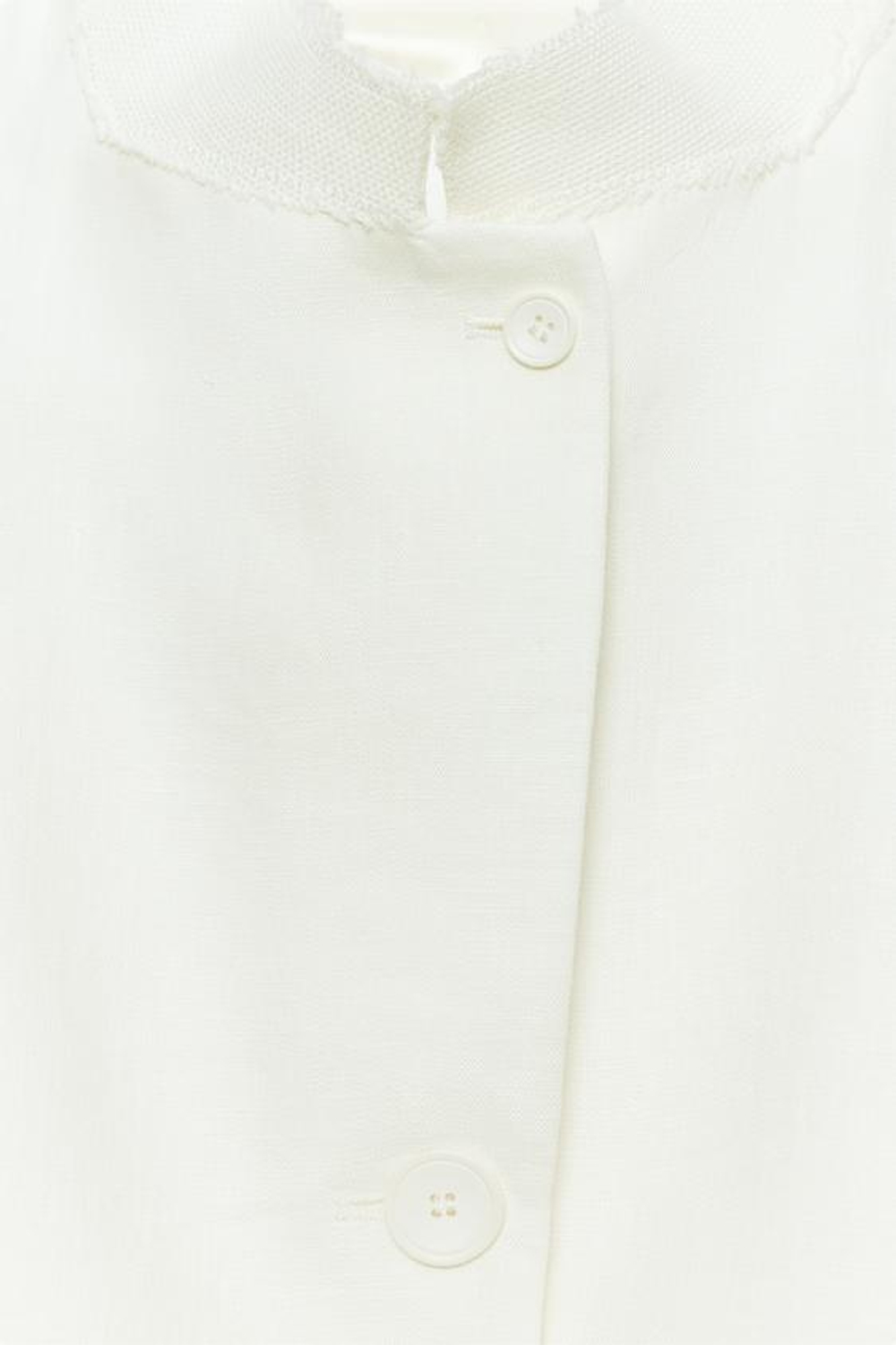 ZARA БЛЕЙЗЕР ИЗ 100% ЛЬНА — ZW COLLECTION, БЕЛЫЙ