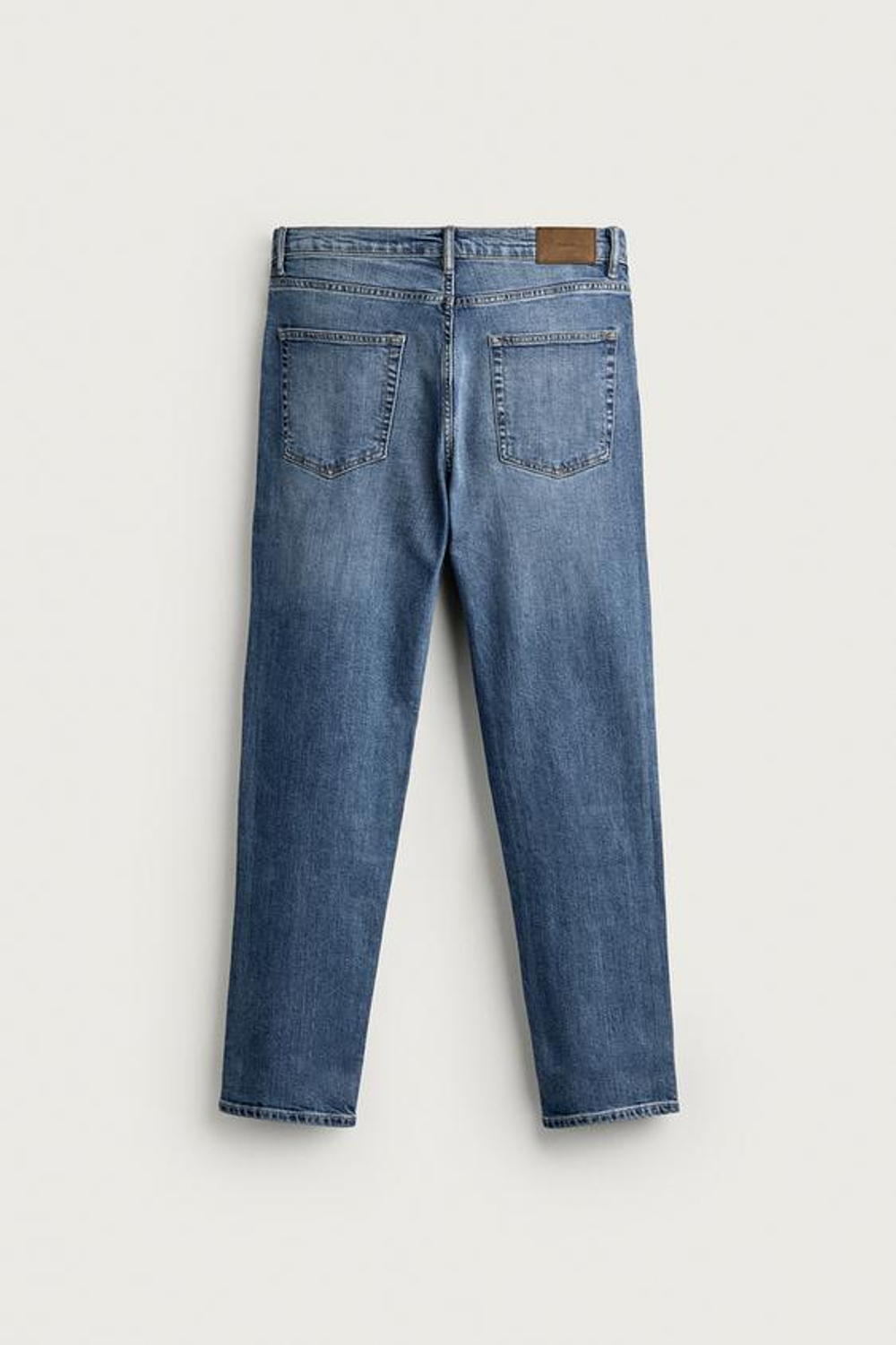 ZARA БАЗОВЫЕ ДЖИНСЫ SLIM FIT, ВЫЦВЕТШИЙ СИНИЙ