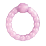 Фиолетовое эрекционное кольцо Pearl Beaded (Цвет: фиолетовый)