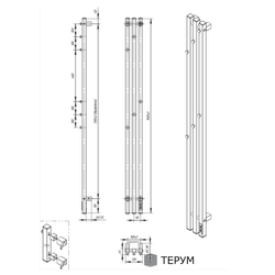 Полотенцесушитель Марко 3 Про 150x13 хром