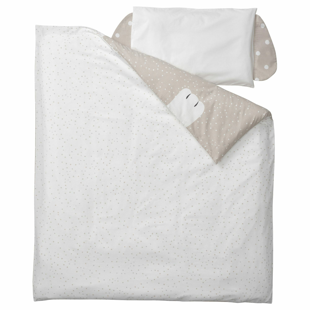Комплект постельного белья IKEA DROMSLOTT (ДРЕМСЛОТТ), Детский, Бежевый, 60x120 см