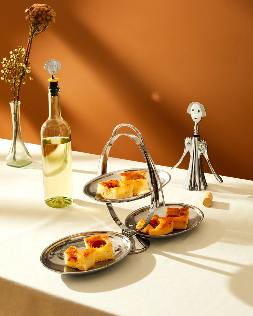 Alessi Пробка для вина Anna Stop 2 синяя EAN 8003299920600