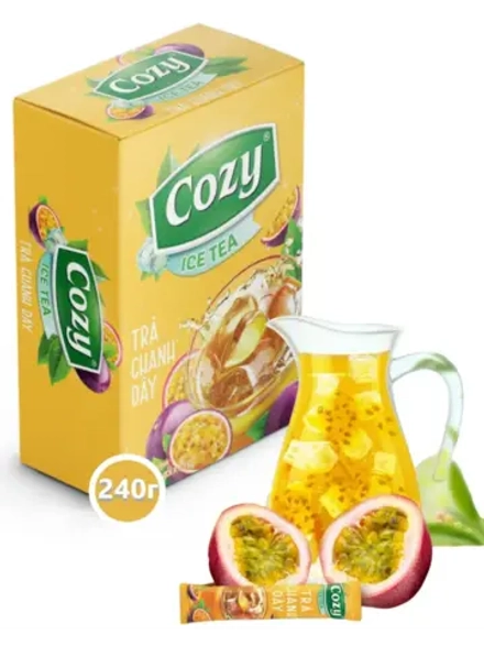 Растворимый вьетнамский чай со вкусом маракуйи 240 г
