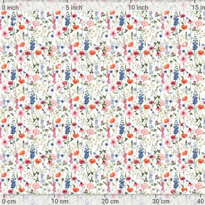 Полевые цветы. Watercolor Flower Pattern by Anastasia Lembrik 1200 DPI