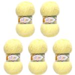 Пряжа Alize (Ализе) Softy Plus / уп.5 мот. по 100 г, 120м, 013 желтый A