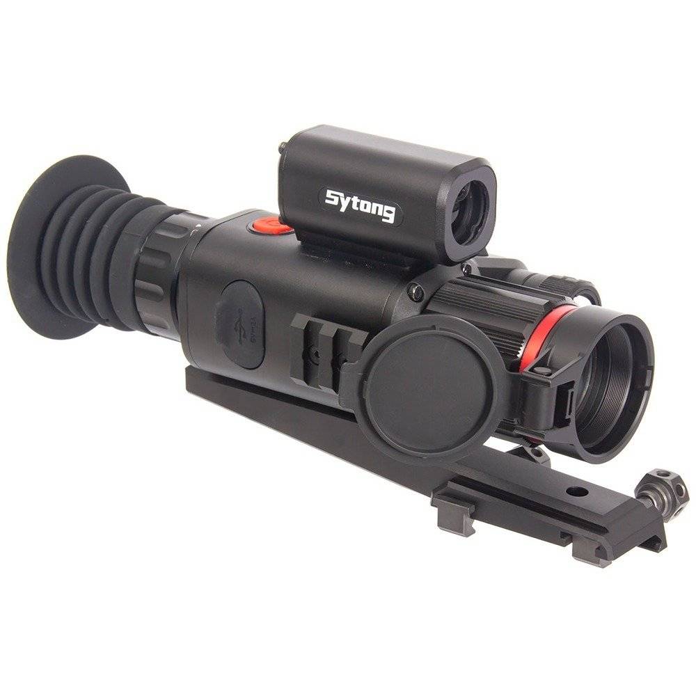 Прицел Sytong HT-70LRF 5-20, день/ночь, лазерный дальномер до 800м, на Picatinny, сенсор CMOS 1920x1080, дисплей AMOLED 1024x768px, ИК фонарь 940нм, ЛЦУ, поддержка MicroSD до 128Гб, фото/видео, Wi-Fi, АКБ 18650 с плоским контактом без защиты до 6ч, I