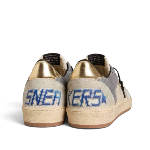 Women's Golden Goose Ball Star in Purple with Silver Star