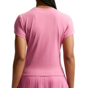 Женская теннисная футболка Nike Court Advantage Dri-Fit Short-Sleeve Tennis - peony/white