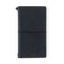 Кожаный блокнот Traveler's Company 220х120х10 мм на резинке Black (13714-006)