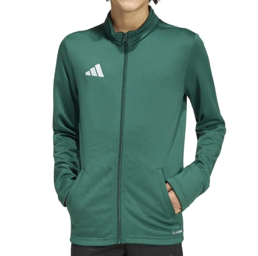 Кофта для мальчика теннисная Adidas Kids Entrada 26 Track - dark green/white