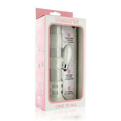 Набор белых насадок на вибратор Vibrator Upgrade Kit (Цвет: белый)