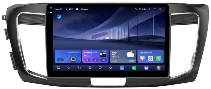 Магнитола для Honda Accord 9 2013-2015 (CR2) - Kuberg QLed+2K, Android 14, TS105, Быстрейшая, CarPlay, SIM-слот