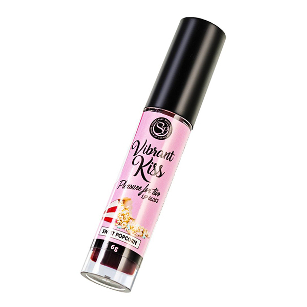 Бальзам для губ со вкусом попкорна Secret Play Lip Gloss Vibrant Kiss