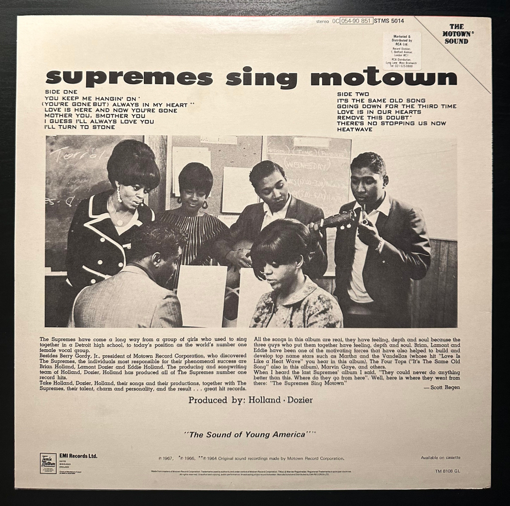 The Supremes - The Supremes Sing Motown (Англия 1967г.)