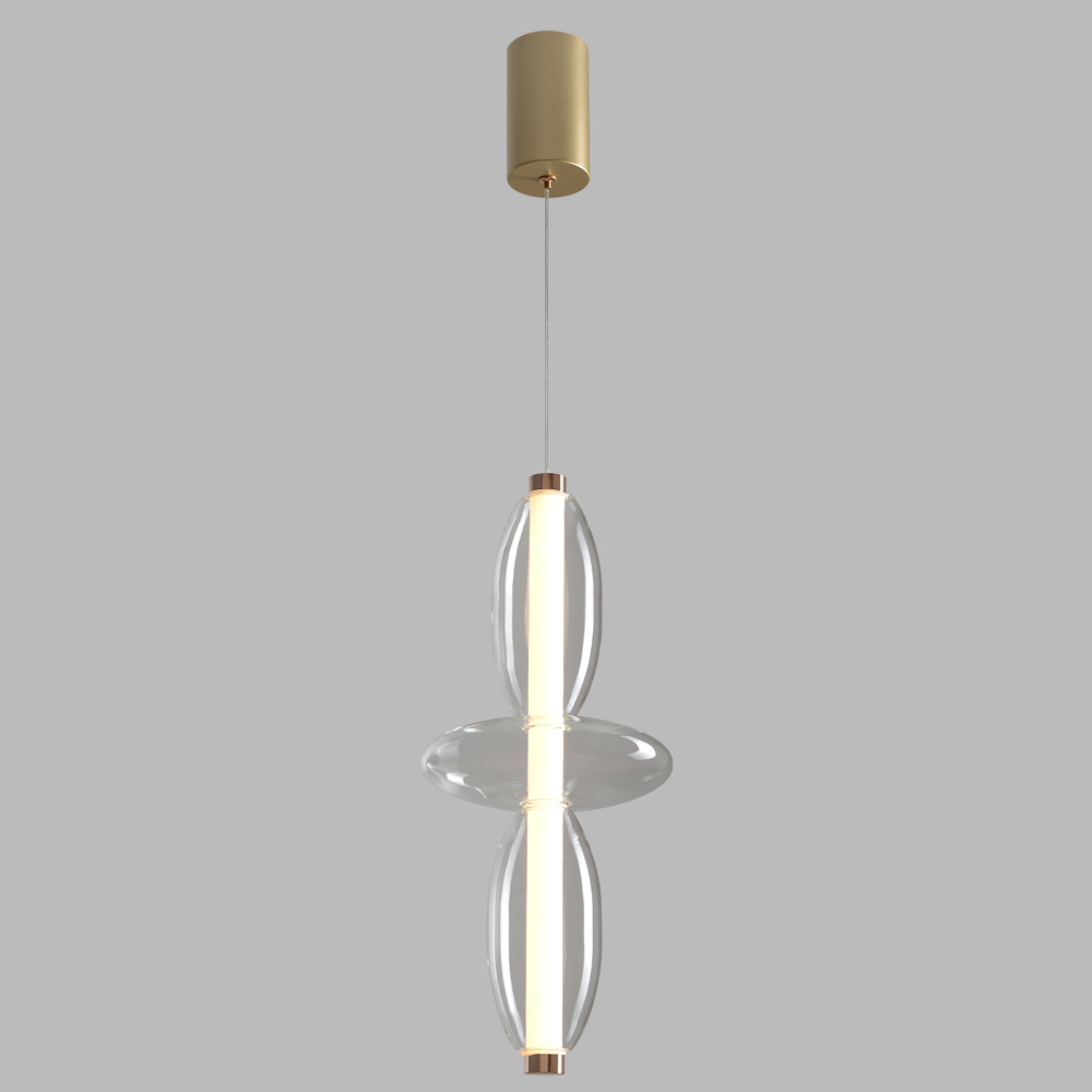 Подвесной светодиодный светильник Crystal Lux QUASAR SP14W LED TRANSPARENT