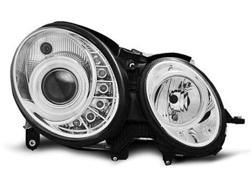 Передние фары daylight chrome для Mercedes E W211