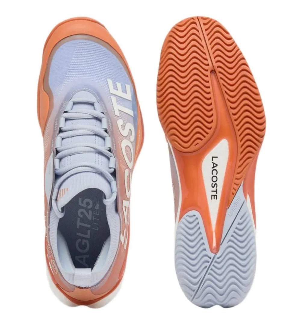 Теннисные кроссовки Lacoste AG-LT25 Lite Clay - light blue/orange