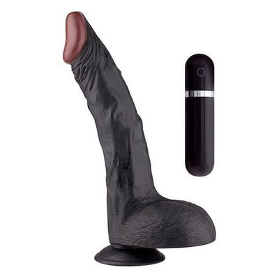 Чёрный вибратор-гигант BIGSTUFF 11INCH BLACK - 28 см. (Цвет: черный)