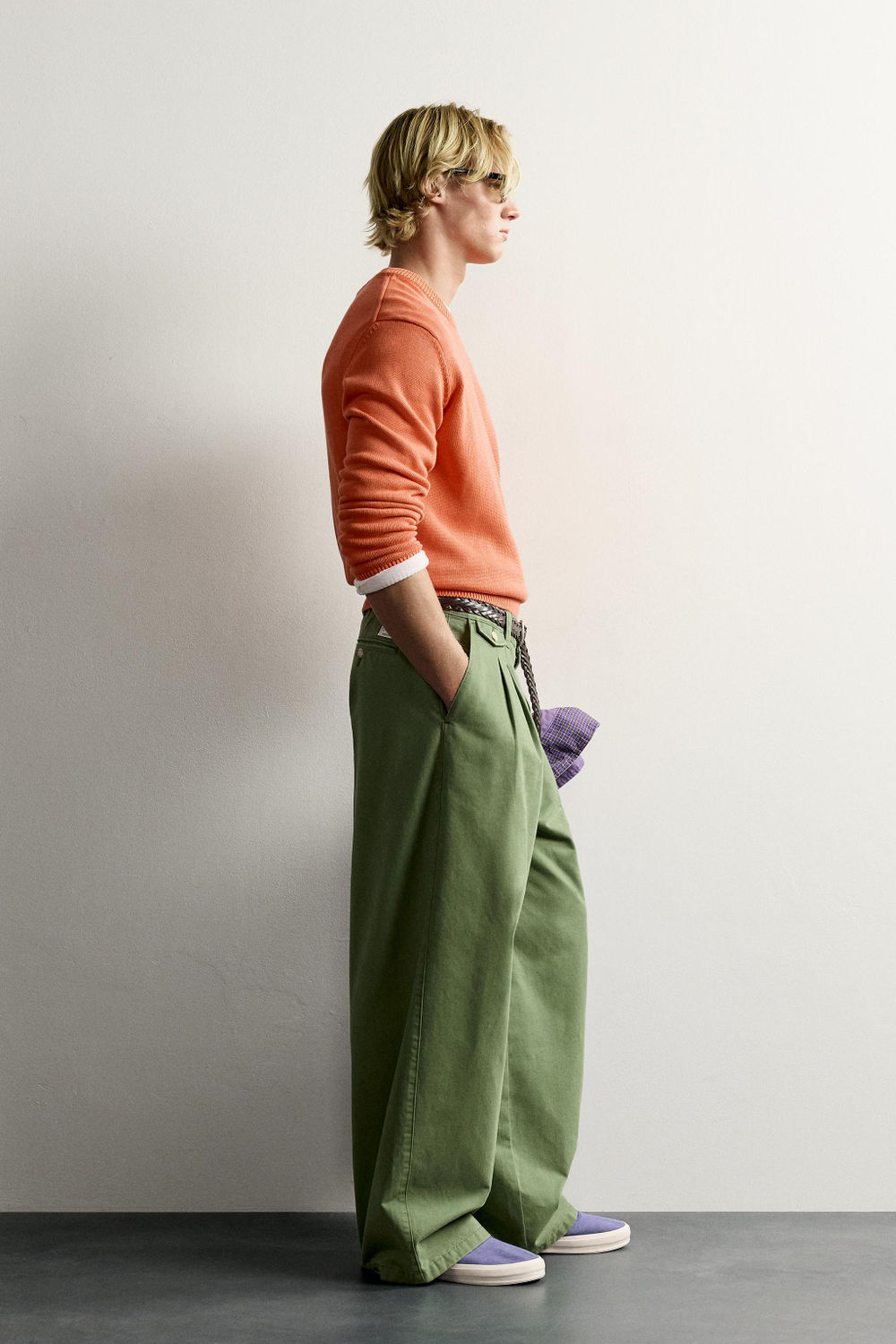 СВИТЕР ИЗ 100% ХЛОПКА С ВЫШИВКОЙ FRUIT OF THE LOOM™ — ZARA · 3284/324