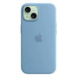 Силиконовый чехол с поддержкой MagSafe Apple Silicone Case для iPhone 15, Winter Blue (Зимняя синева)