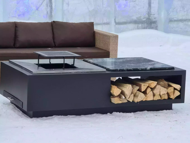 Квадратная гриль-решетка и подставка под казан 1500 (Elbrus Grill)