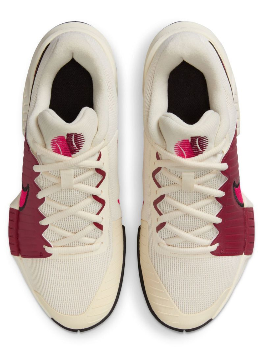 Женские Кроссовки теннисные Nike Zoom GP Challenge Pro - pale ivory/rush pink/sail/team red