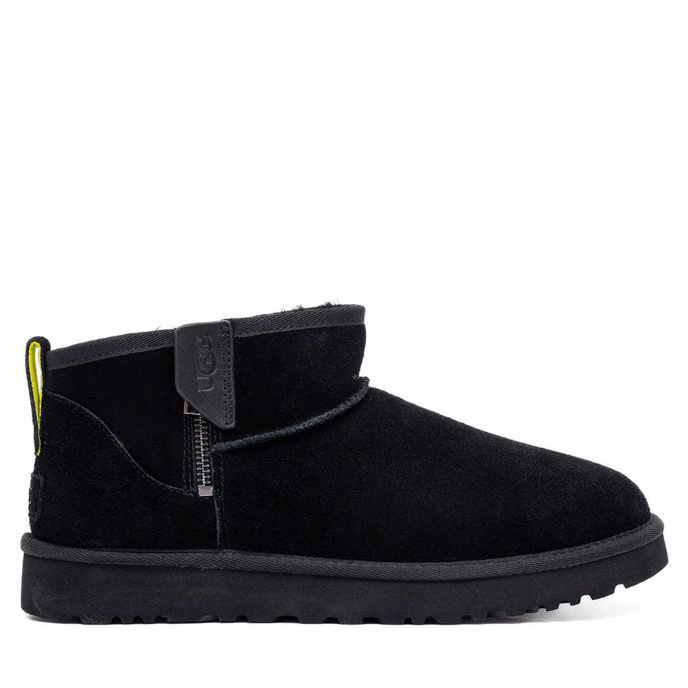 Ugg Mens Classic Ultra Mini "Zip Boot Black"