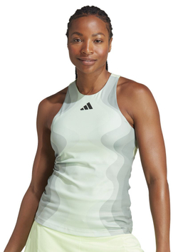 Топ теннисный Adidas Y-Tank Pro - semi green spark/grey spark