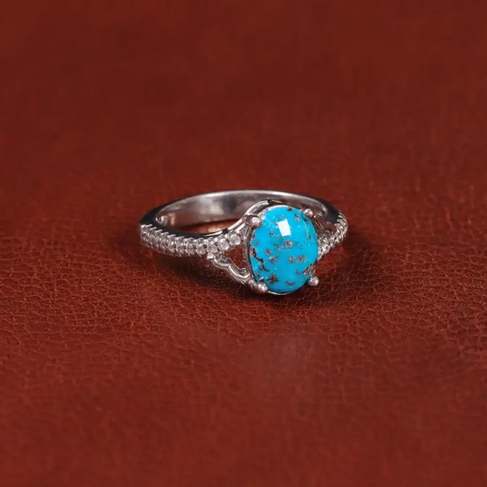 Серебряное кольцо с бирюзой Mashahir 35159 Иран