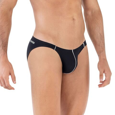 Черные трусы-слипы с узким бочком Mente Brief Bikini (Размер: M) (Цвет: черный)