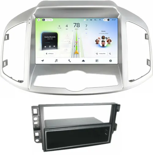 Магнитола для Chevrolet Captiva 2011-2015 (перенос БК вниз) - Teyes CC4L-DTS монитор 9" IPS, Android 14, Быстрая, Snapdragon 662, CarPlay, 4G SIM-слот