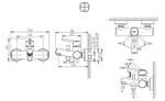 СМЕСИТЕЛЬ ДЛЯ ВАННЫ С КОРОТКИМ ИЗЛИВОМ BRAVAT PALACE F6172217CP-01-RUS