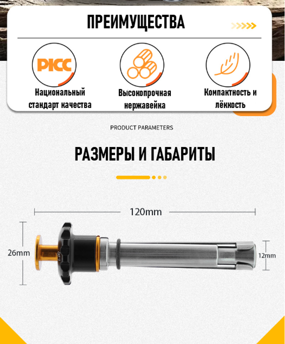Съемный анкер REICIO MDG4 12/80 мм