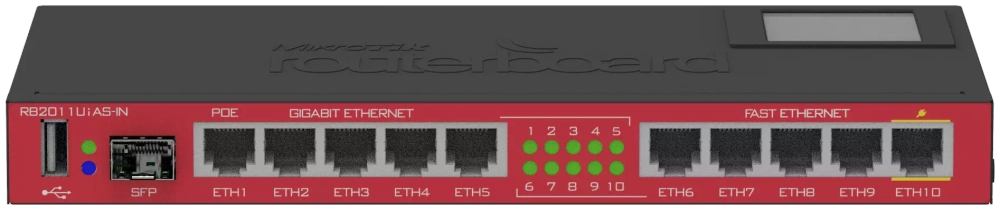 Маршрутизатор MikroTik RB2011UiAS-IN