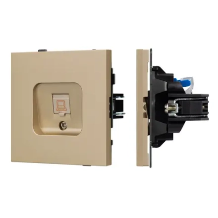 Механизм компьютерной розетки SCT-TENDO-MPC1-SFPL-GD (RJ-45, CAT6) (Arlight, -)