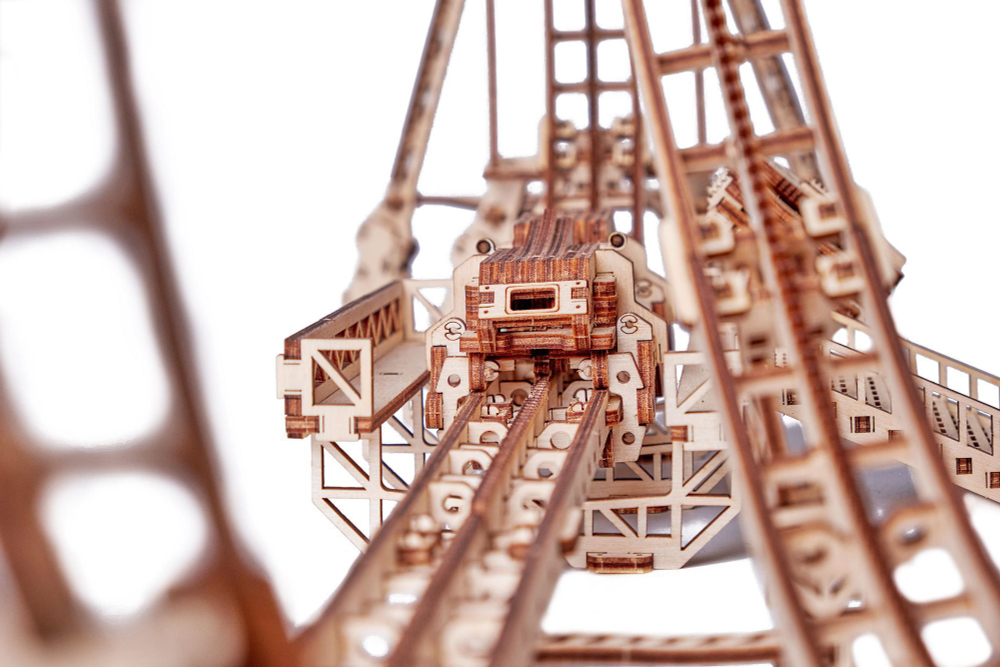 Механическая сборная модель из дерева Wood Trick Большие Американские горки