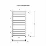 Полотенцесушитель водяной Terminus Аврора П10 500х1000