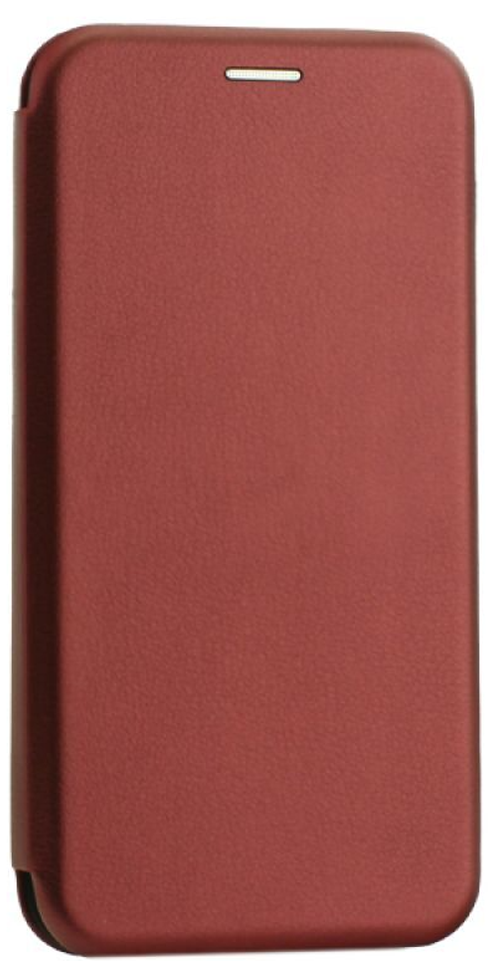 Чехол-книжка Xiaomi redmi A1+ Fashion Case кожаная боковая бордовая