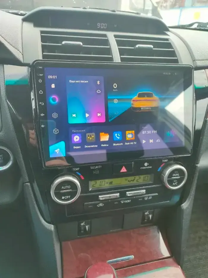 Магнитола для Toyota Camry 50 2011-2014 (рамка черная глянцевая 10) - Teyes CC3 Android 10, Быстрая, CarPlay, SIM-слот