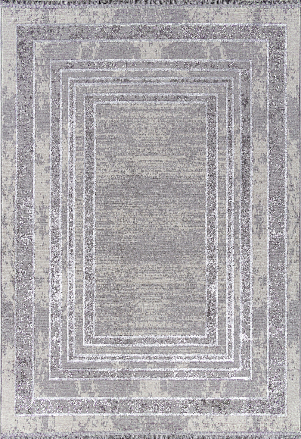 Ковер 1634G - GREY / GREY - Прямоугольник - коллекция LORA размер 100*200 см