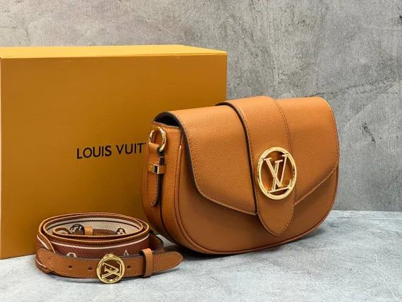 Сумка Louis Vuitton LV Pont 9 Soft MM коричневый