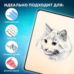 Скетчбук, слоновая кость 140 г/м2 90х140 мм, 80 л., КОЖЗАМ, застежка, BRAUBERG ART CLASSIC, черный,116458