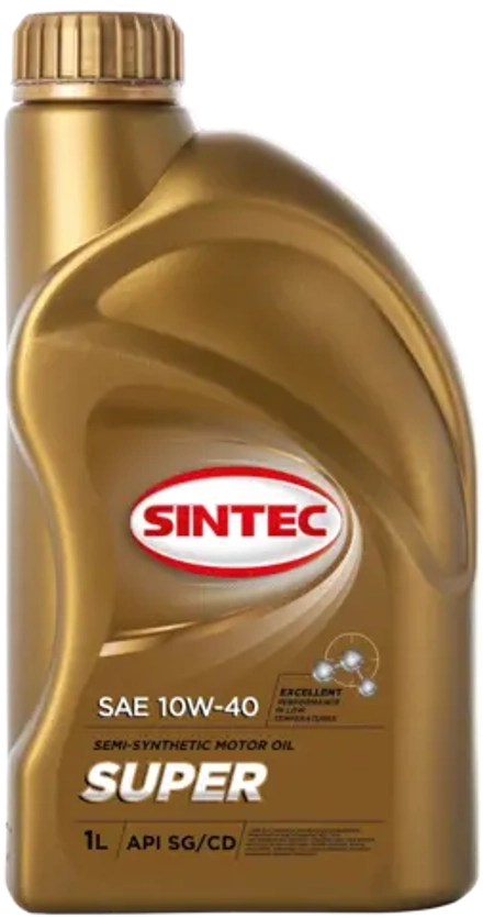 SINTEC Масло мотор. п/с Супер SAE 10w40 API SG/CD 1л