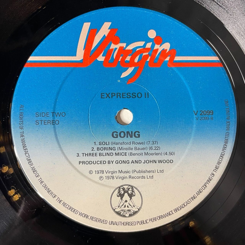 Винтажная виниловая пластинка LP Gong Expresso II (UK 1978)